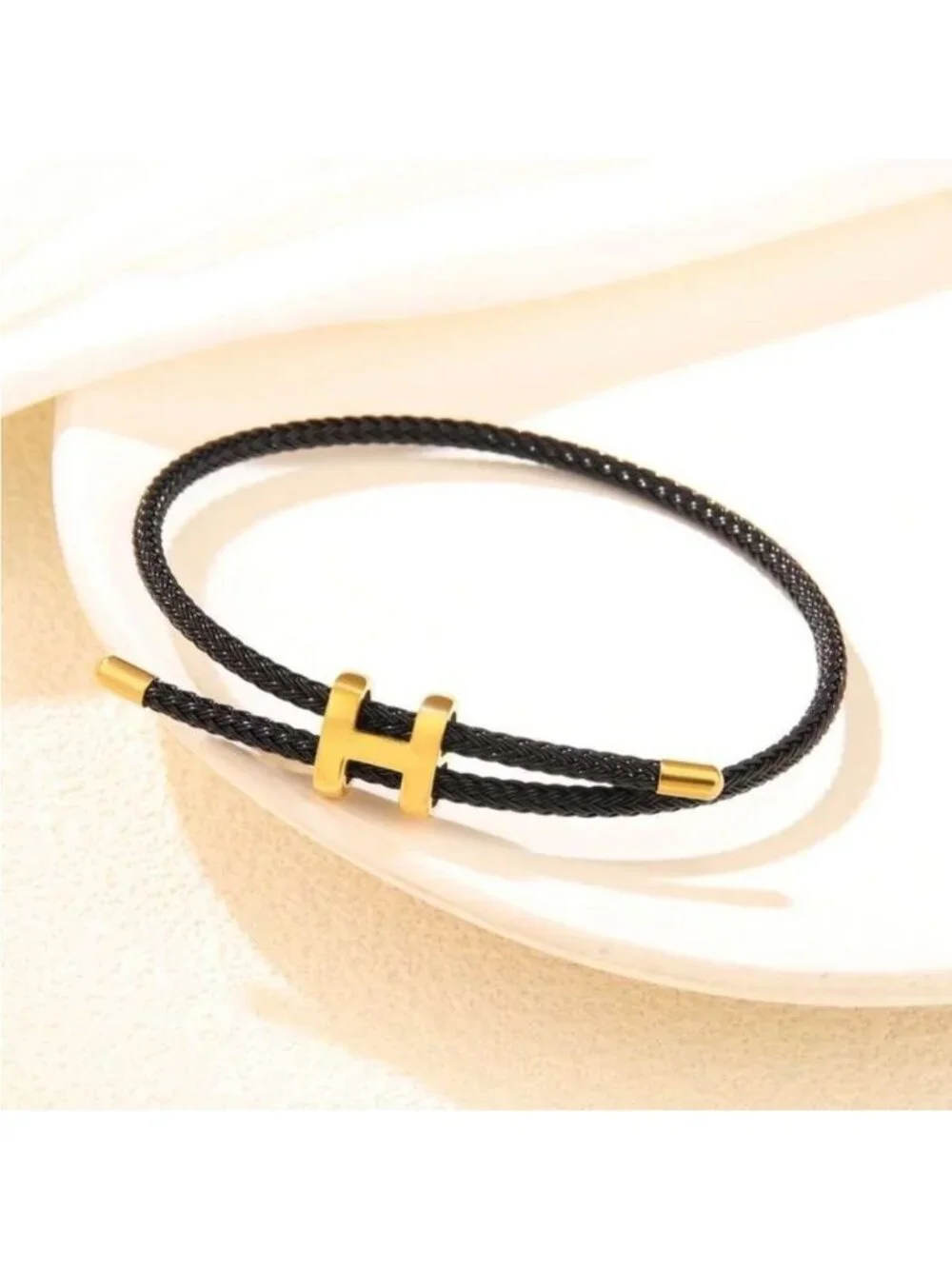 Black rope bracelet Q710
